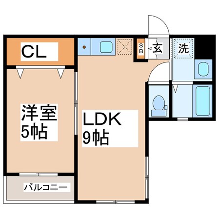 シエスタ坪井の物件間取画像